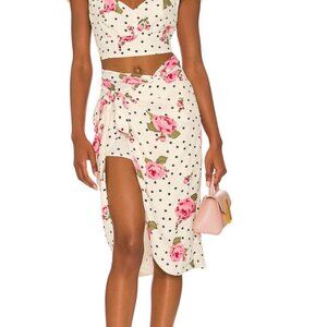 LPA Cassey Skirt in Dotty Rose size small